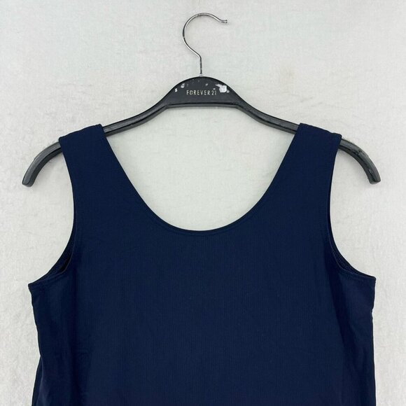 Chico's Tank Top Womens Sz S Navy Blue Pullover Sleeveless Scoop Neck Activewear - Picture 7 of 11